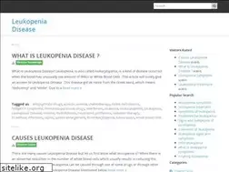 Sites similar to leukopeniadisease.com