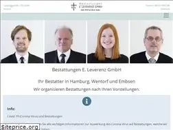 Sites similar to leverenz-bestattungen.de