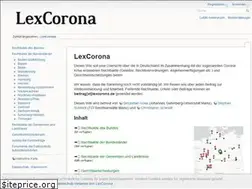 Sites similar to lexcorona.de