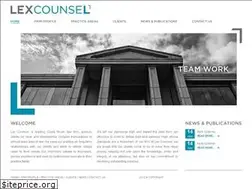 Sites similar to lexcounsel.com