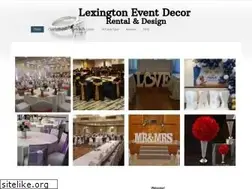 Sites similar to lexeventdecor.com