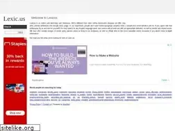 Sites similar to lexic.us