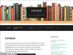 Sites similar to lexique.org