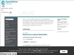 Sites similar to lexis.revues.org