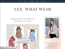 Sites similar to lexwhatwear.com