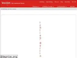 Sites similar to lexxion.de