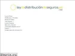 Sites similar to leydedistribuciondeseguros.es