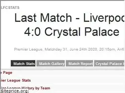 Sites similar to lfcstats.co.uk