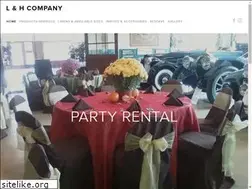 Sites similar to lhpartyrental.com