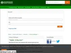 Sites similar to libcat.oxfordshire.gov.uk
