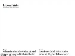 Sites similar to liberalarts.org.uk
