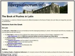 Sites similar to liberpsalmorum.info