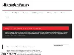 Sites similar to libertarianpapers.org
