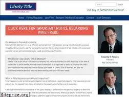 Sites similar to libertytitleandabstract.com