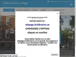 Sites similar to librairiealapage.ca