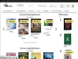Sites similar to librairiemartin.com