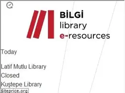 Sites similar to library.bilgi.edu.tr