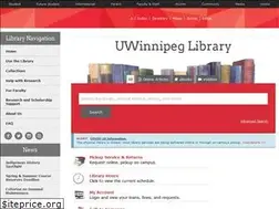 Sites similar to library.uwinnipeg.ca