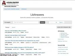 Sites similar to libraryanswers.apu.edu