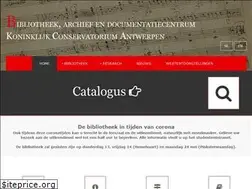 Sites similar to libraryconservatoryantwerp.be