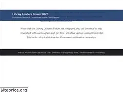 Sites similar to libraryleadersforum.org