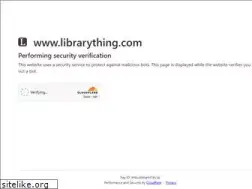Sites similar to librarything.com
