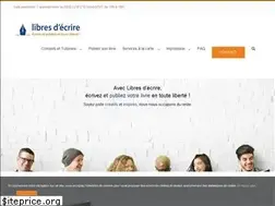 Sites similar to libresdecrire.com