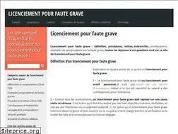 Sites similar to licenciementpourfautegrave.fr