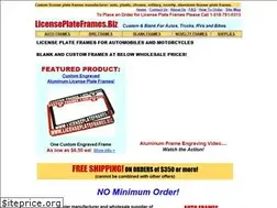 Sites similar to licenseplateframes.biz