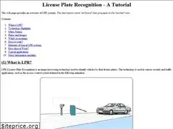Sites similar to licenseplaterecognition.com