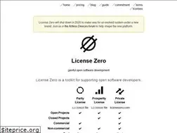 Sites similar to licensezero.com