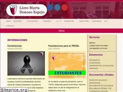 Sites similar to liceomartadonoso.cl