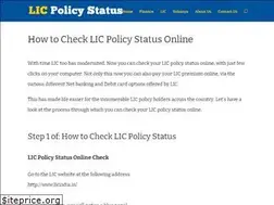 Sites similar to licpolicystatus.org