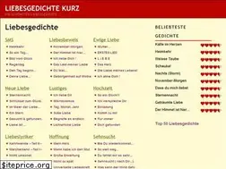 Sites similar to liebesgedichtekurz.de