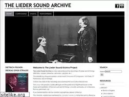 Sites similar to liedersoundarchive.org