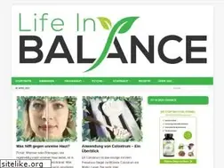Sites similar to life-in-balance.net