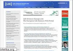 Sites similar to life-sciences-europe.com