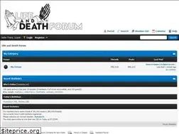 Sites similar to lifeanddeathforum.com