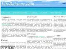 Sites similar to lifebalance.com