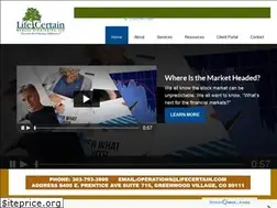 Sites similar to lifecertain.com