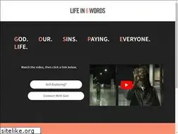 Sites similar to lifein6words.com