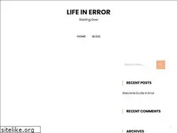 Sites similar to lifeinerror.com