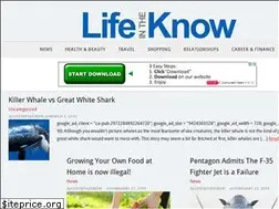 Sites similar to lifeintheknow.com