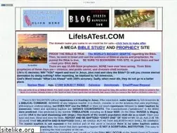 Sites similar to lifeisatest.com