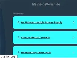 Sites similar to lifeline-batterien.de