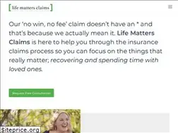 Sites similar to lifemattersclaims.com.au