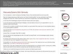 Sites similar to lifeofanoracleprodigy.blogspot.com