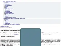 Sites similar to lifequote.co.za