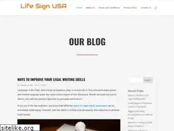 Sites similar to lifesignusa.com