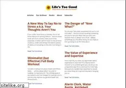 Sites similar to lifestoogood.net